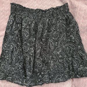 Black paisley skirt